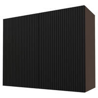 KÜCHENHÄNGESCHRANK Lamello W3/90 Schwarz Matt / Lava 90 / 32,5 / 72cm - Dunkelgrau/Schwarz, Holz/Holzwerkstoff (90/72/32.5cm) - Feldmann-Wohnen