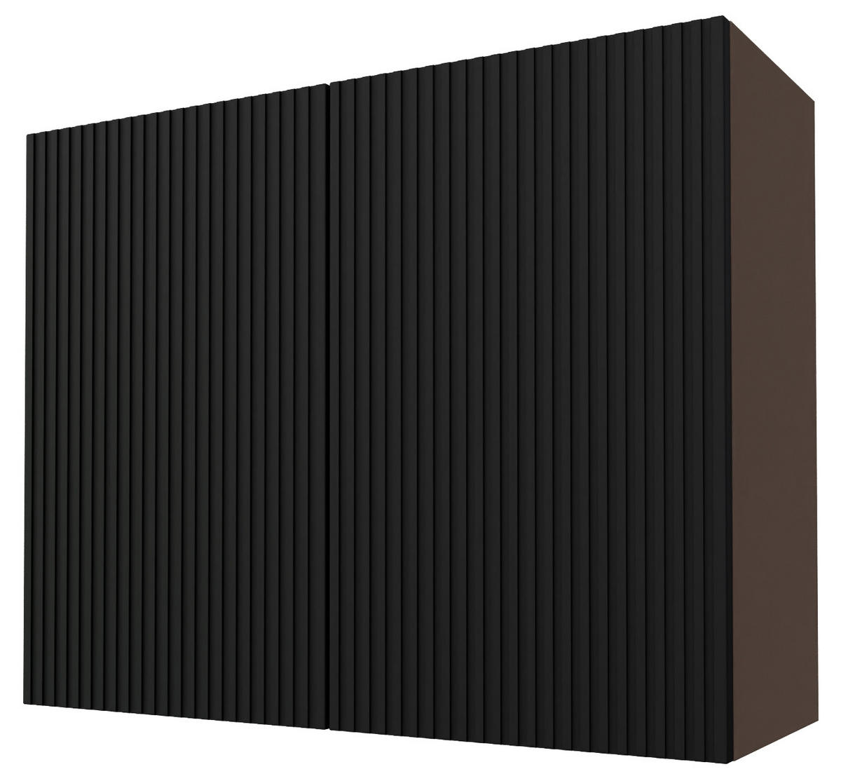 KÜCHENHÄNGESCHRANK Lamello W3/90 Schwarz Matt / Lava 90 / 32,5 / 72cm - Dunkelgrau/Schwarz, Holz/Holzwerkstoff (90/72/32.5cm) - Feldmann-Wohnen