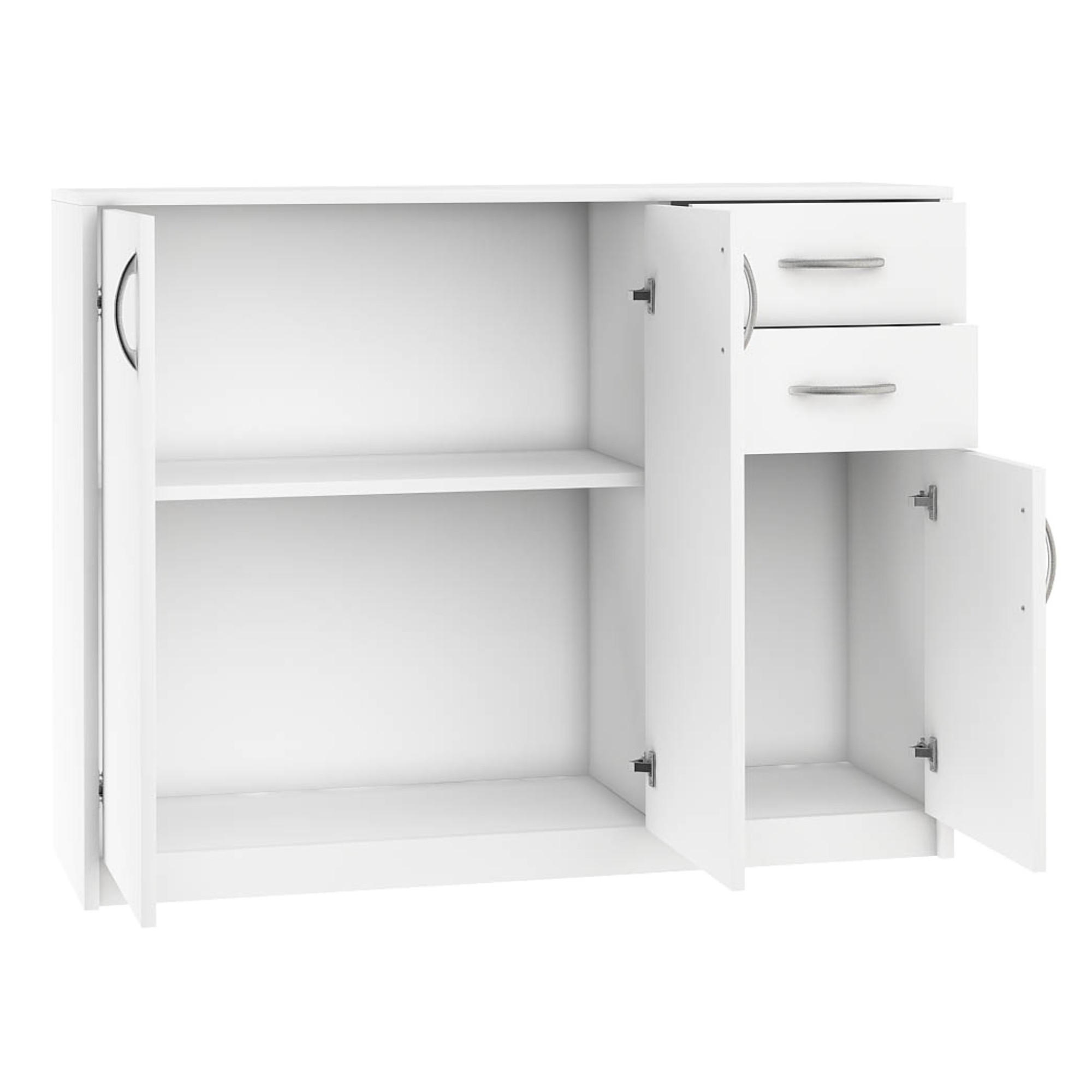 Thumbnail - Home Collective Kommode, Weiß, Holzwerkstoff, 110x85x35 cm, Wohnzimmer, Kommoden & Sideboards, Kommoden