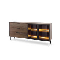 SIDEBOARD LUMI Braun 181x39x83 cm - Braun, Holzwerkstoff (181/83/39cm) - FURNLUX