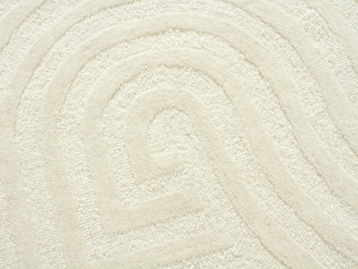 WOHNZIMMERTEPPICH - 230 cm x 160 cm - stoff - gebrochenes weiß Luzan - Weiß, Textil (230/160cm) - Vente-Unique