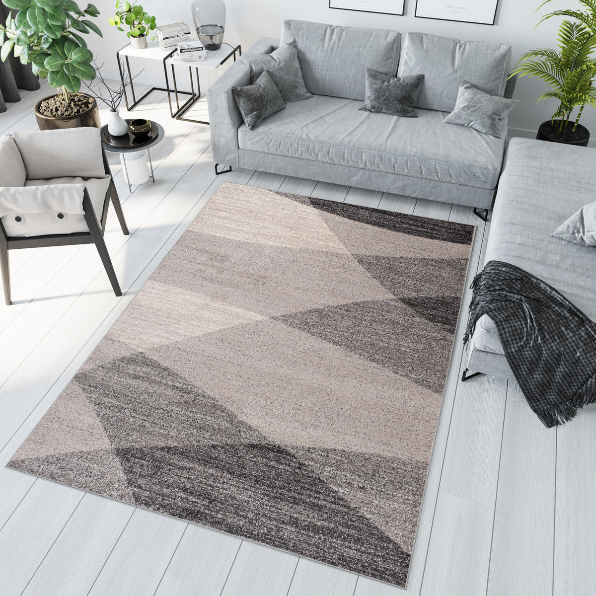 TEPPICH SARI Beige 120/170 cm - Beige, Textil (120/170cm) - Tapiso