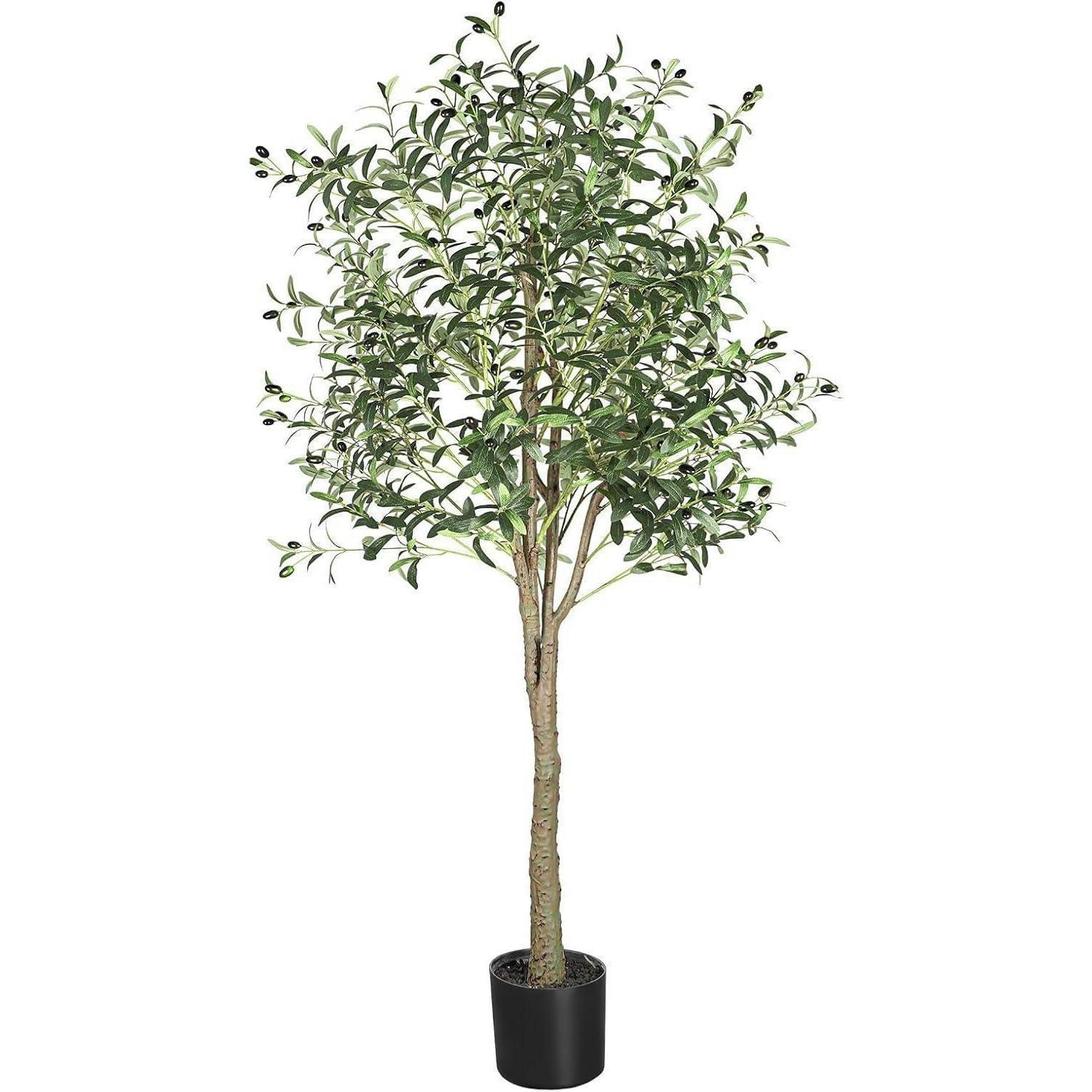 KUNSTPFLANZE Olivenbaum 180 cm Grün - Grün, Kunststoff (180cm)