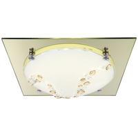 LED DECKENLEUCHTE Metall Glas Gold Kristalle - Goldfarben, Glas (31.5/31.5/8.5cm) - Globo Lighting