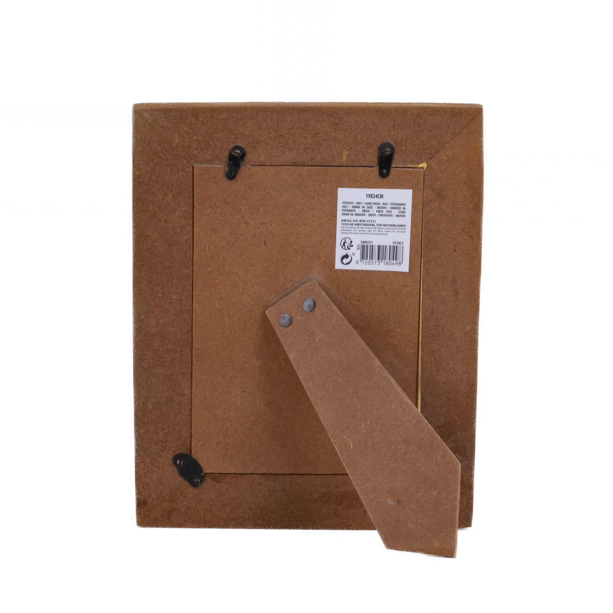 Thumbnail - Home Styling Collection Fotorahmen, Braun, Holz, 19.2x24x1.3 cm, Bilder und Zubehör, Bilderrahmen, Bilderrahmen Holz