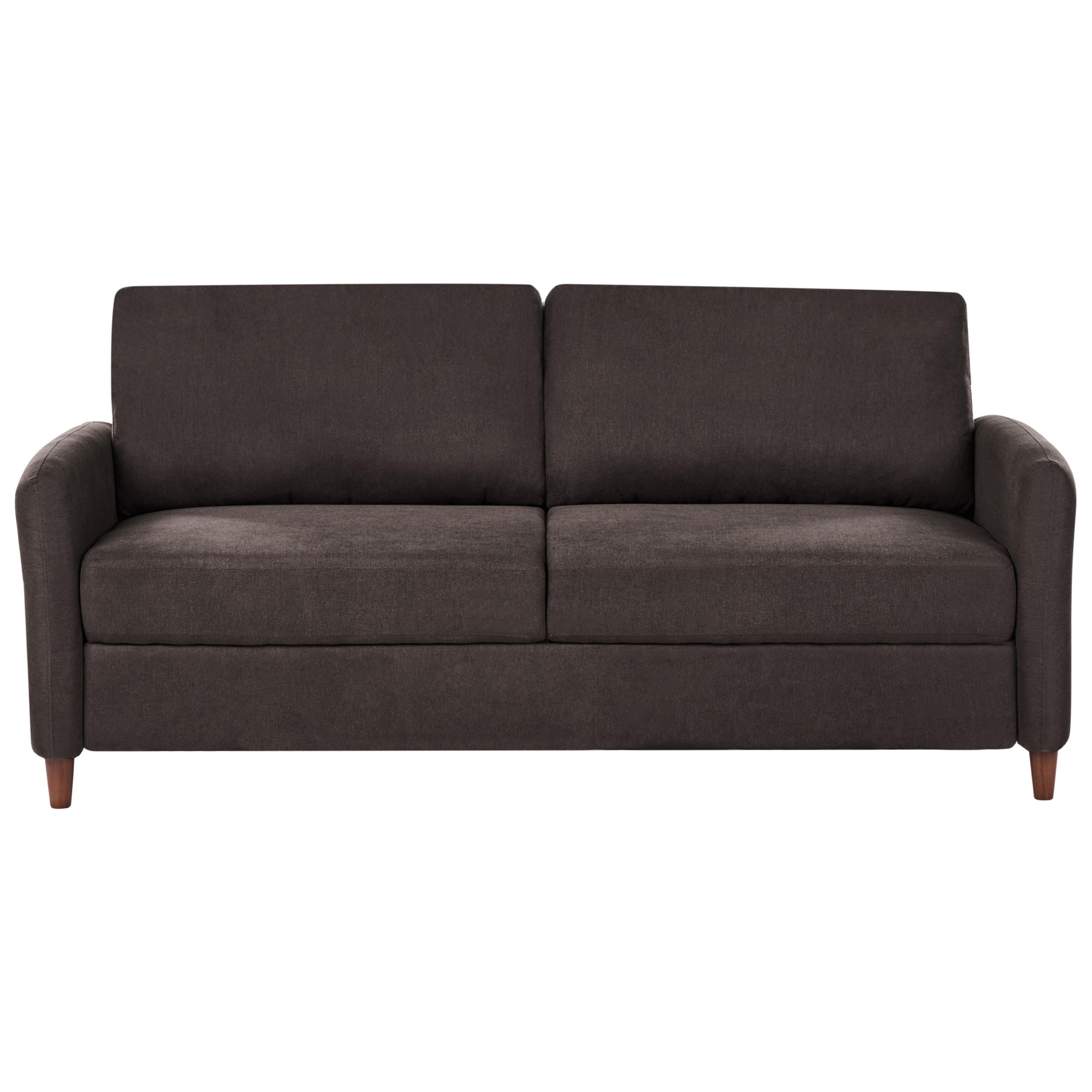 3-SITZER-SOFA Stoff Dunkelbraun Mare - Dunkelbraun, Textil (184/88/77cm) - Beliani