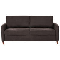 POHOVKA 3-místná Látka Tmavě hnědá Mare - tmavě hnědá, textil (184/88/77cm) - Beliani