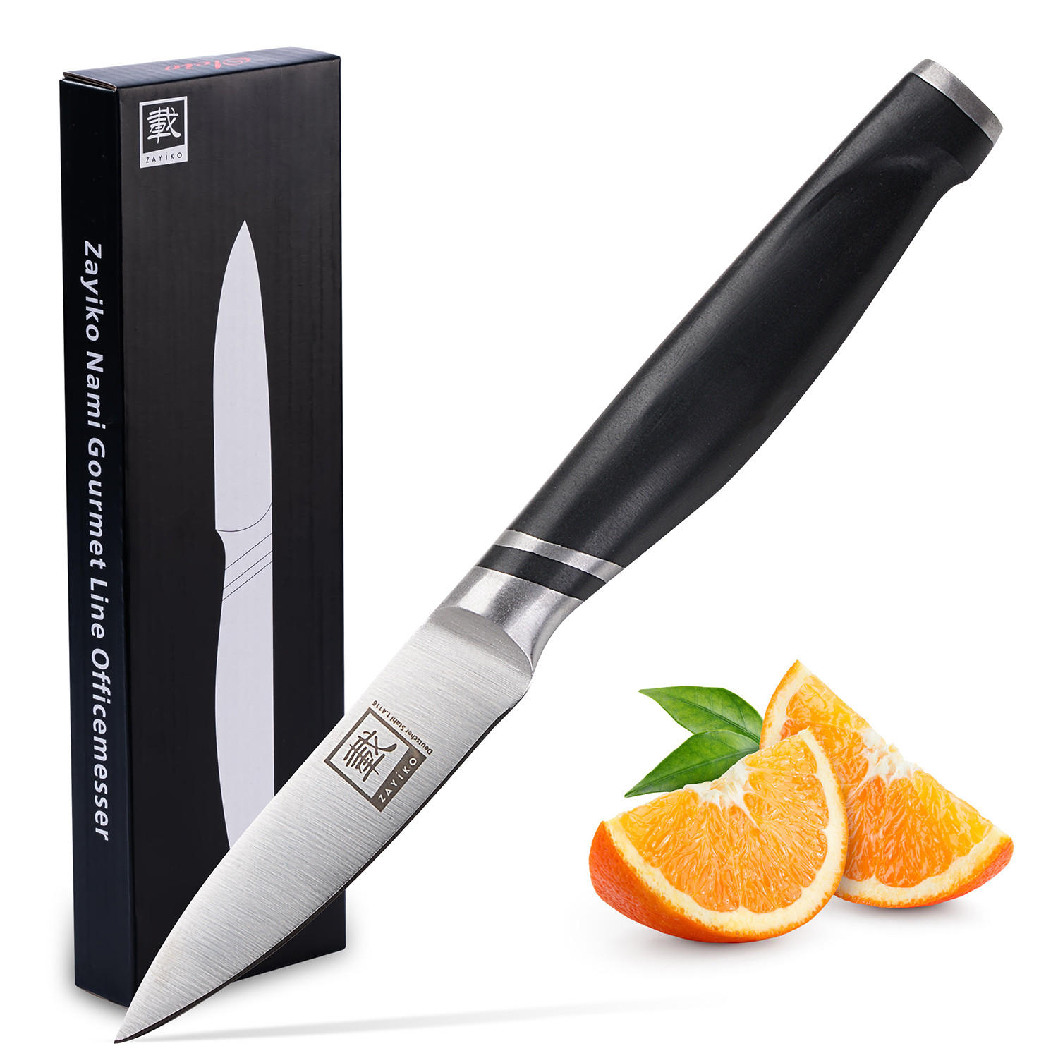 OFFICEMESSER 8,5 cm - Schwarz, Metall (20cm) - Zayiko