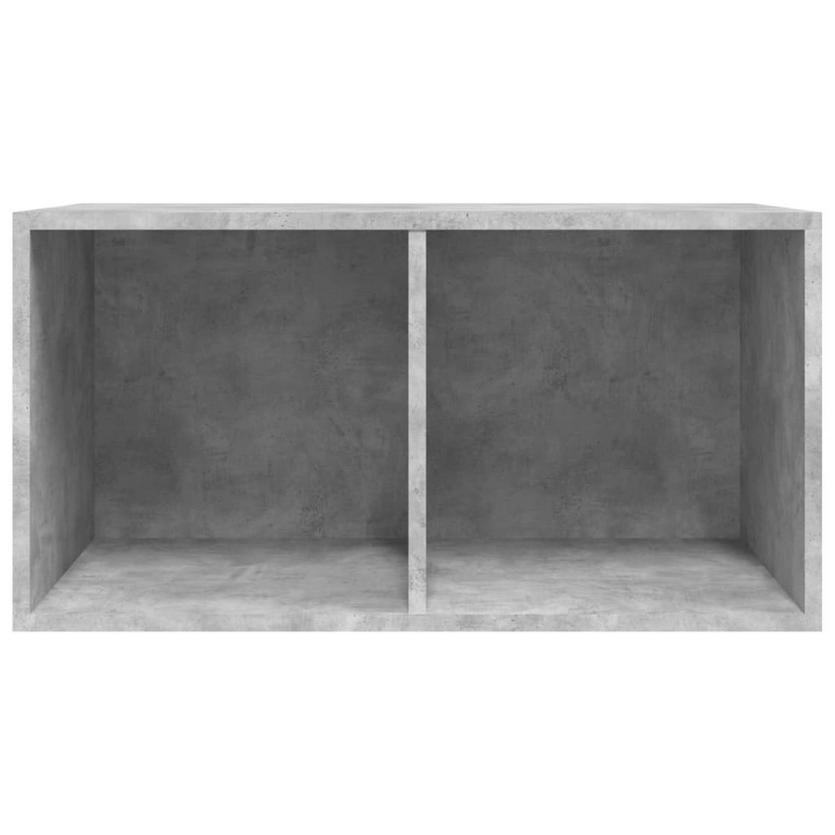 SCHALLPLATTEN-AUFBEWAHRUNGSBOX Betongrau 71/34/36 Cm - Grau, Holz (34/34/71cm) - vidaXL
