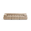 SOFA modular Bellis aus Boucle sandfarben 3 Sitzplätze - Sandfarben, Textil (94/70/282cm) - Micadoni