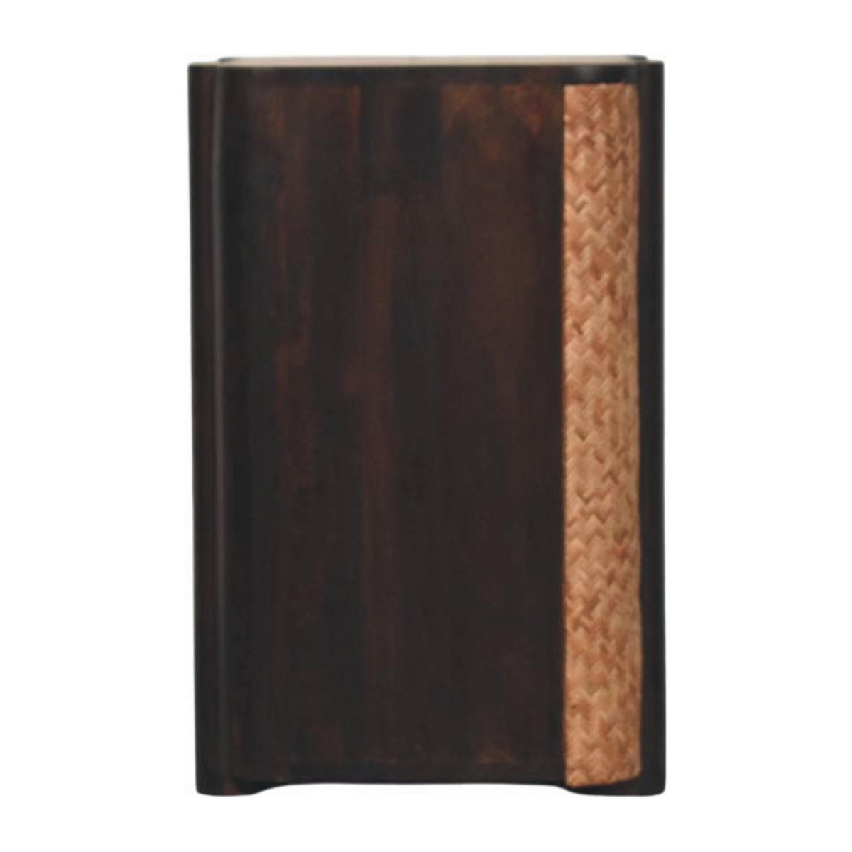 NACHTTISCH mit Mokka-Finish, 2 Schubladen, 1 offene Ablage, dunkelbraun - Dunkelbraun, Holz (50/60/40cm) - Artisan Furniture