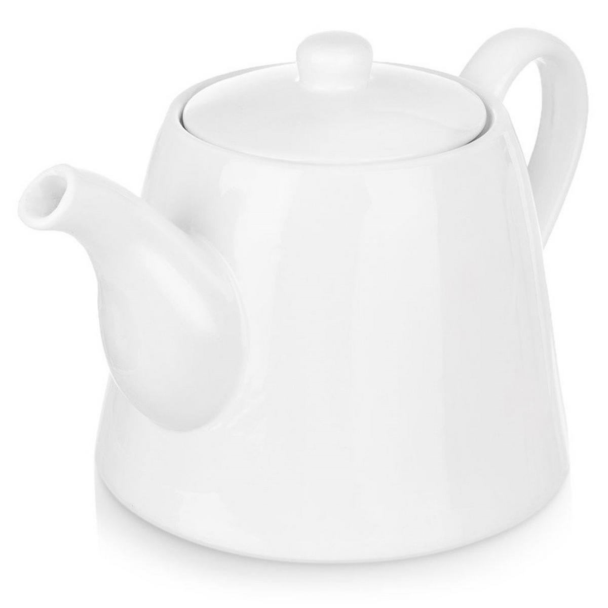 KAFFEE- UND TEEKANNE Porzellan 2 l Weiß - Weiß, Keramik (2L) - Orion 