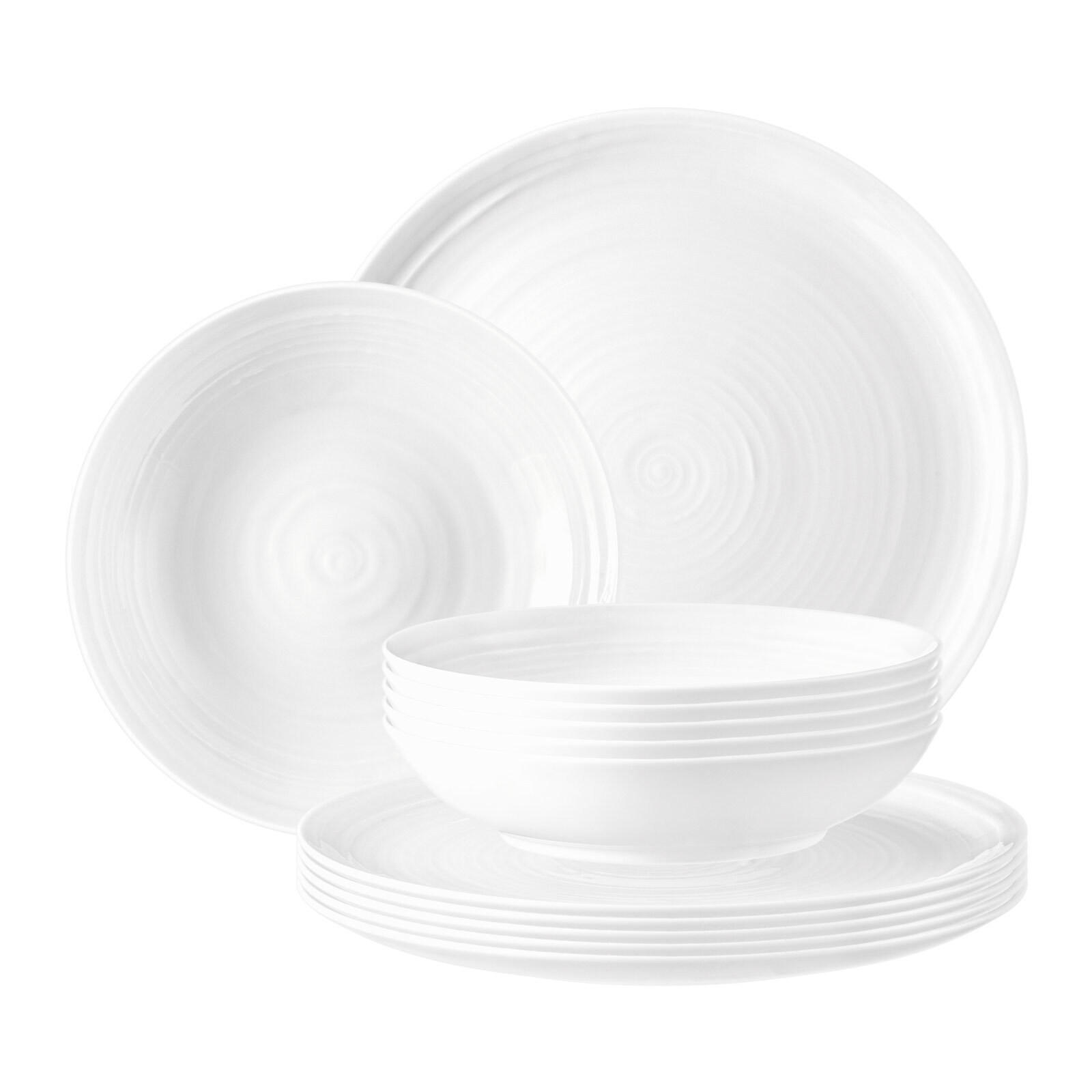TAFELSERVICE Terra Weiß 12er Set - Weiß, Keramik (1/1/1cm) - Seltmann Weiden