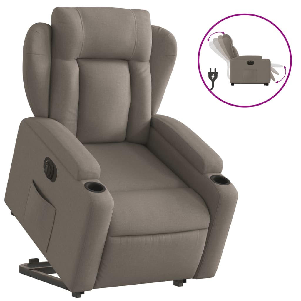 vidaXL Relaxsessel Taupe 94.5x100x77 cm