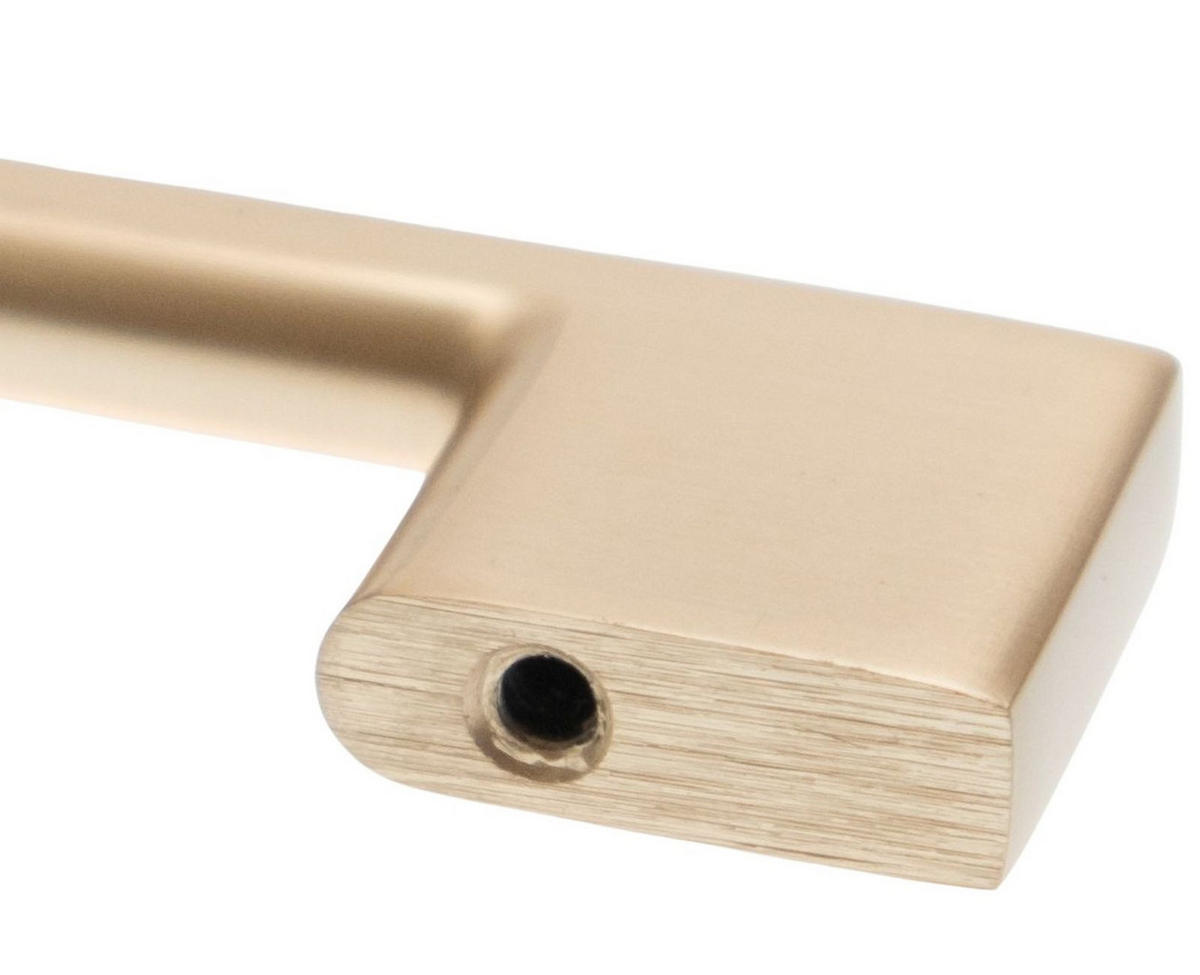 MÖBELGRIFF BA 128mm, Küchengriff Goldfarbig matt, Türgriff Easy - Goldfarben, Metall (0.8/2.8/16.2cm)
