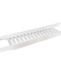 BADEWANNENABLAGE aus Bambus in Weiß Keine Montage erforderlich Ergonomisches Design 70 x 14,6 x 4,5 cm - Weiß, Holz (70/4.6/14.6cm) - Livingandhome