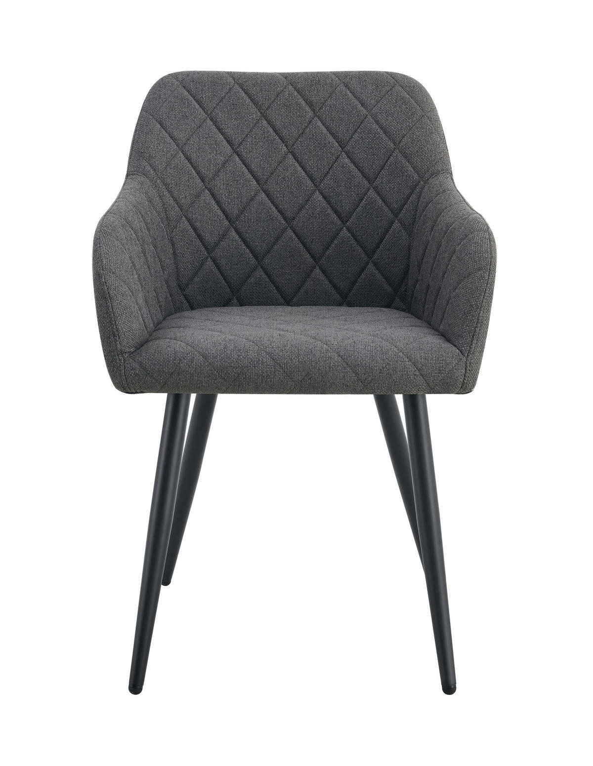 STUHL 2er Set Oslo Stühle in Anthrazit - gemütliches Design - Top Qualität B/H/T: 56x83x60 cm - Anthrazit, Textil (60/83/56cm)