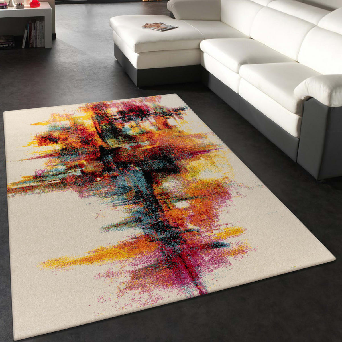 KURZFLORTEPPICH, abstrakt, aus Polypropylen, Florhöhe 12 mm, Mehrfarbig, 200 x 290 cm - Multicolor, Textil (200/290cm) - KADIMA DESIGN