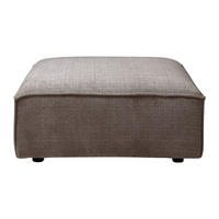 SITZHOCKER - 1 Person - stoff - taupe Ruzolo - Taupe, Holz/Textil (90/43/90cm) - Vente-Unique