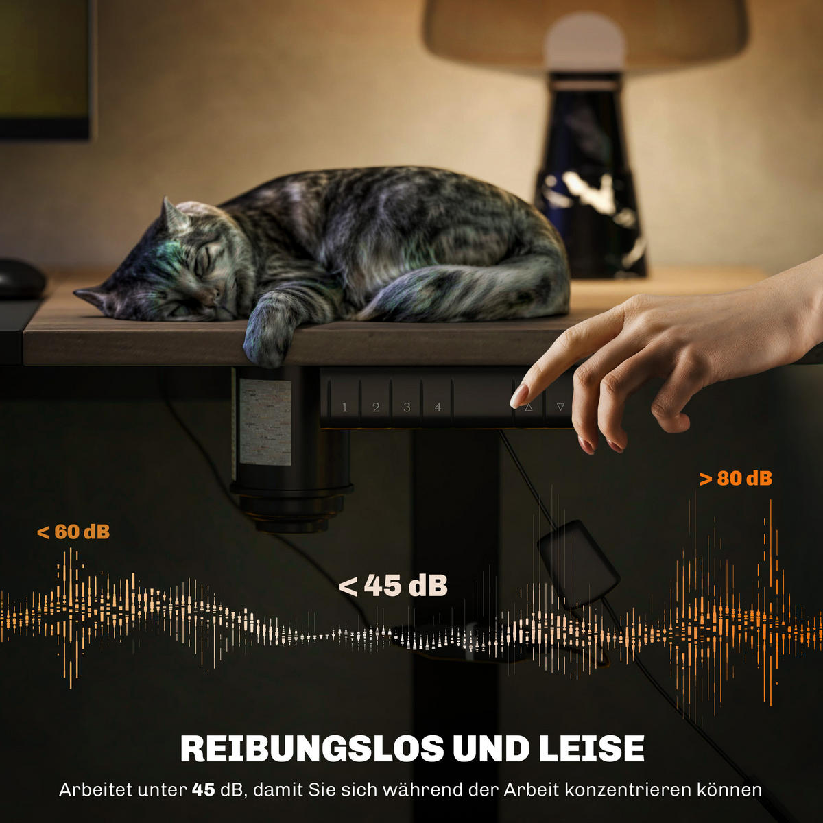 ELEKTRISCHES Schreibtisch Tischgestell mit Motor höhenverstellbar Metall Schwarz - Naturfarben, Metall (140/70/116cm) - Vinsetto