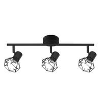STRAHLER Brückenau 3-flammig 42.5/15.5/15.5 cm - Schwarz, Metall (42.5/15.5/15.5cm) - Nettlife