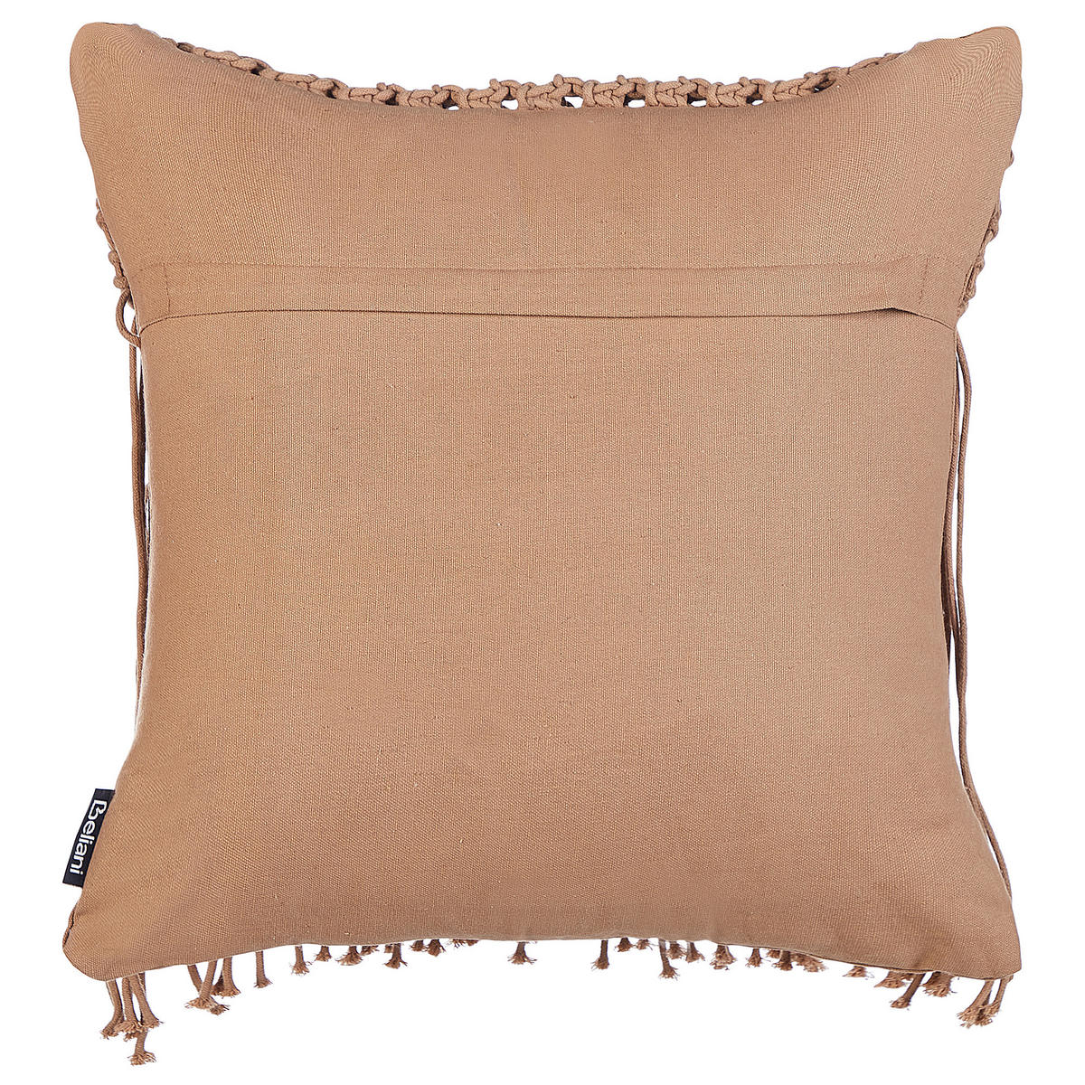 DEKOKISSEN 2er-Set Braun 45/45 cm Bamian - Braun, Textil (45/45cm) - Beliani