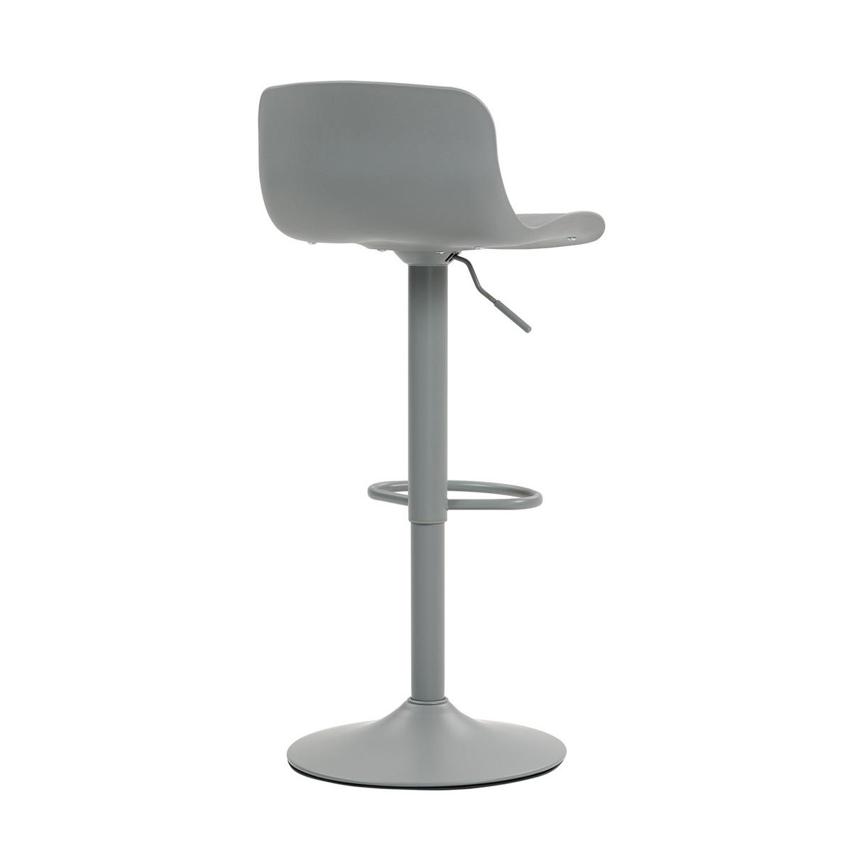 BARHOCKER drehbar höhenverstellbar 2er-Set Grau Metall gepolstert - Grau, Metall (44/80/43cm) - Meubliv