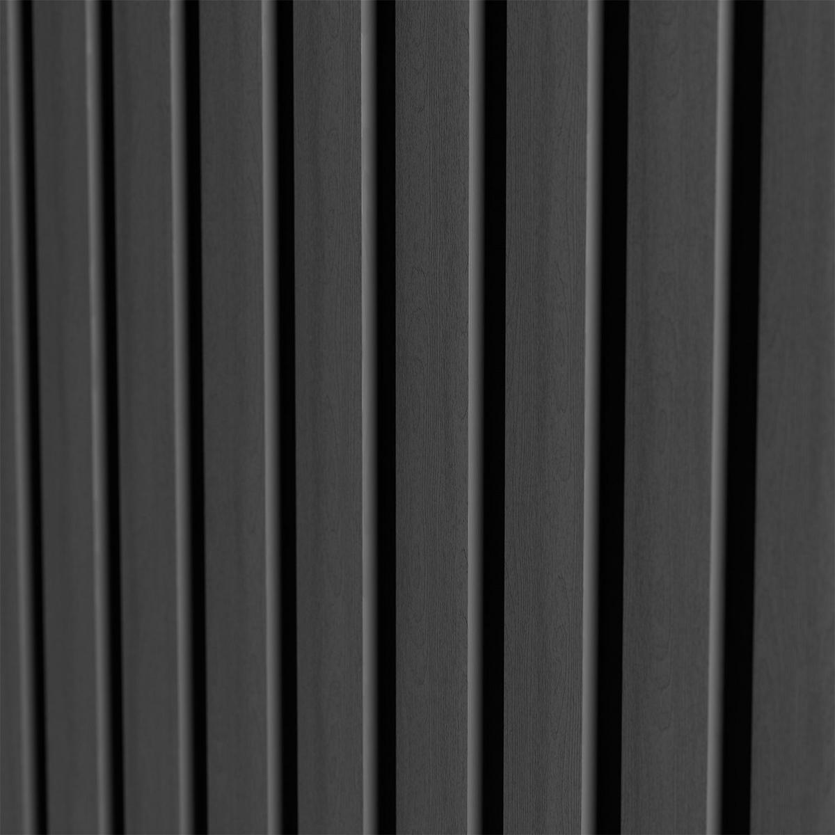 WANDPANEELE Akustik 120x60 cm Eiche Dunkelgrau (4er-Set) - Dunkelgrau, Holz (60/120/1.8cm) - Juskys