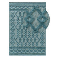 OUTDOORTEPPICH Bonte Türkis 160x230 cm - Türkis, Textil (160/230cm) - benuta Nest