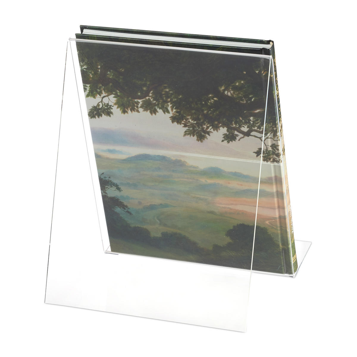 BUCHAUFSTELLER - Transparent, Kunststoff (20/24/20cm) - Relaxdays