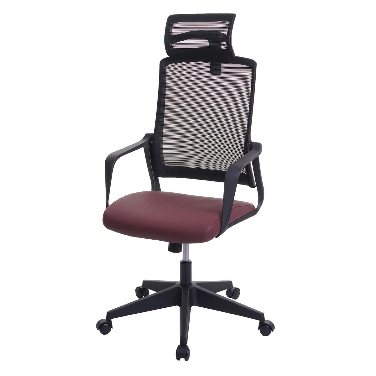 BÜROSTUHL Rot - Rot, Textil (64/128/66cm) - MCW