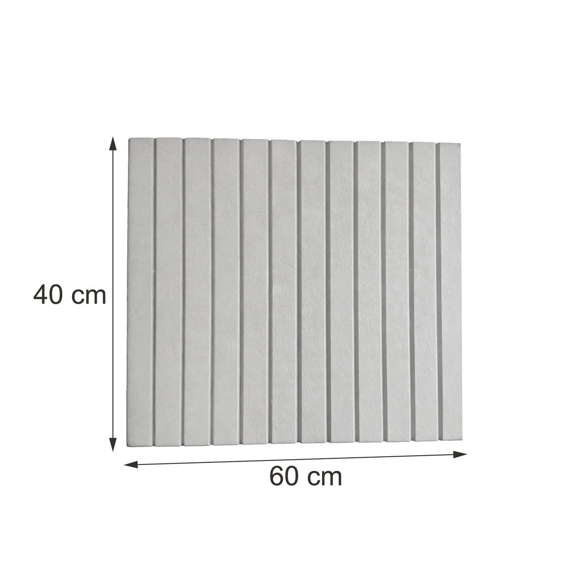 ANSLAGSTAVLA ljusgrå självhäftande 2-pack - Grå, Textil (60/0.9/40cm) - Relaxdays