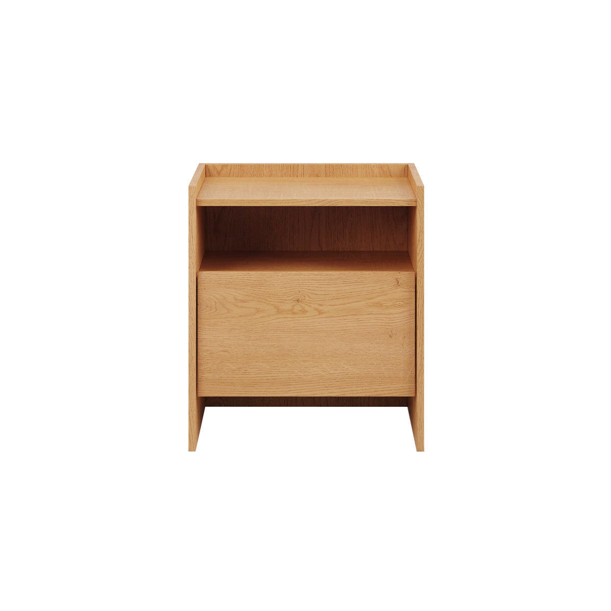 NOČNÍ STOLEK Japandi Dřevo - hnědá, kompozitní dřevo (53.2/60.5/38cm) - Petits-meubles