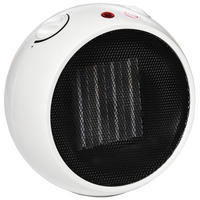 HEIZLÜFTER Heizgerät Elektroheizer Heizer Heizung Wärme 900W/1500W Weiß+Schwarz - Weiß, Kunststoff (18.5/21/22cm) - HOMCOM