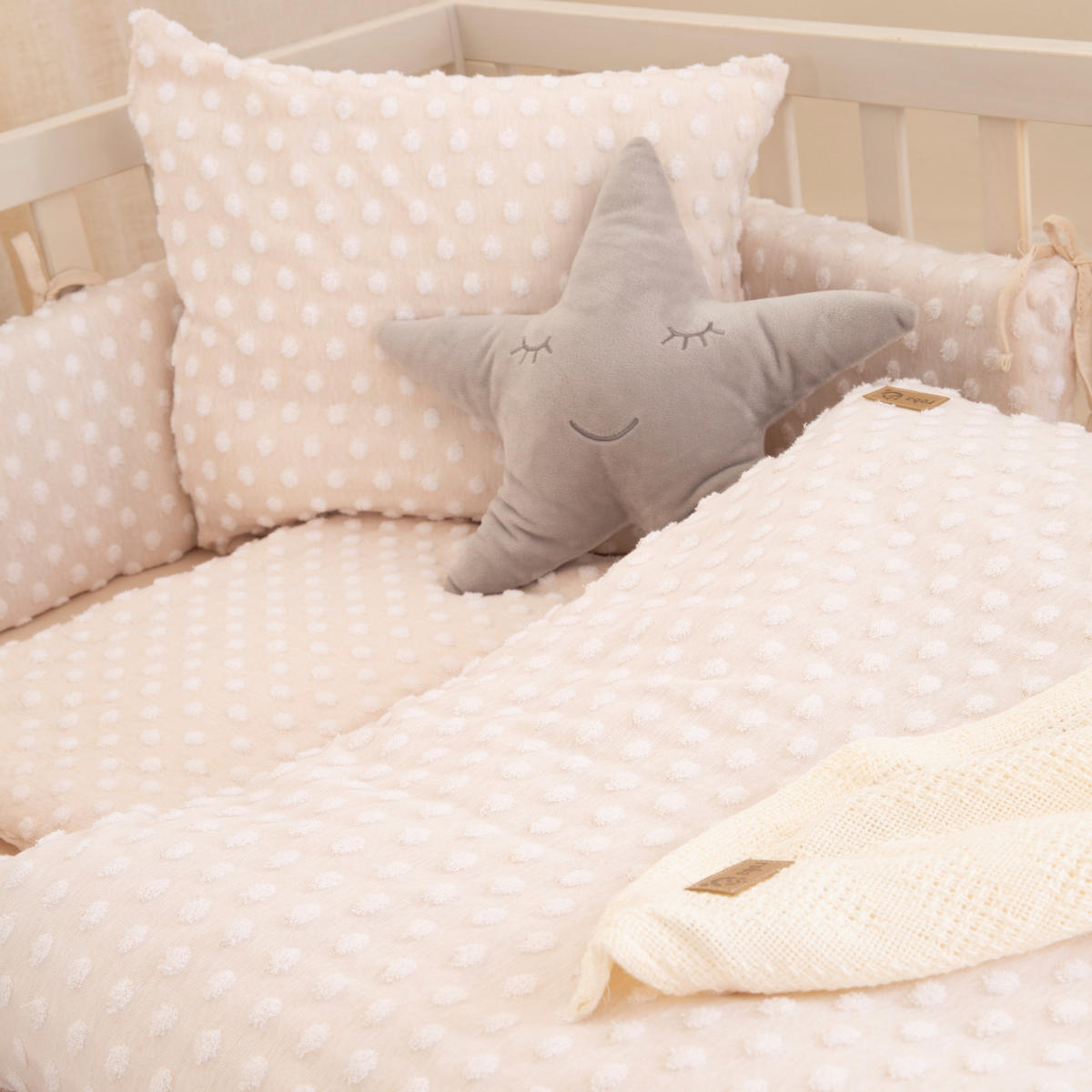 BABYBETTWÄSCHE Frosty Almond 100x135 cm - Beige - Beige, Textil (80/80cm) - Roba