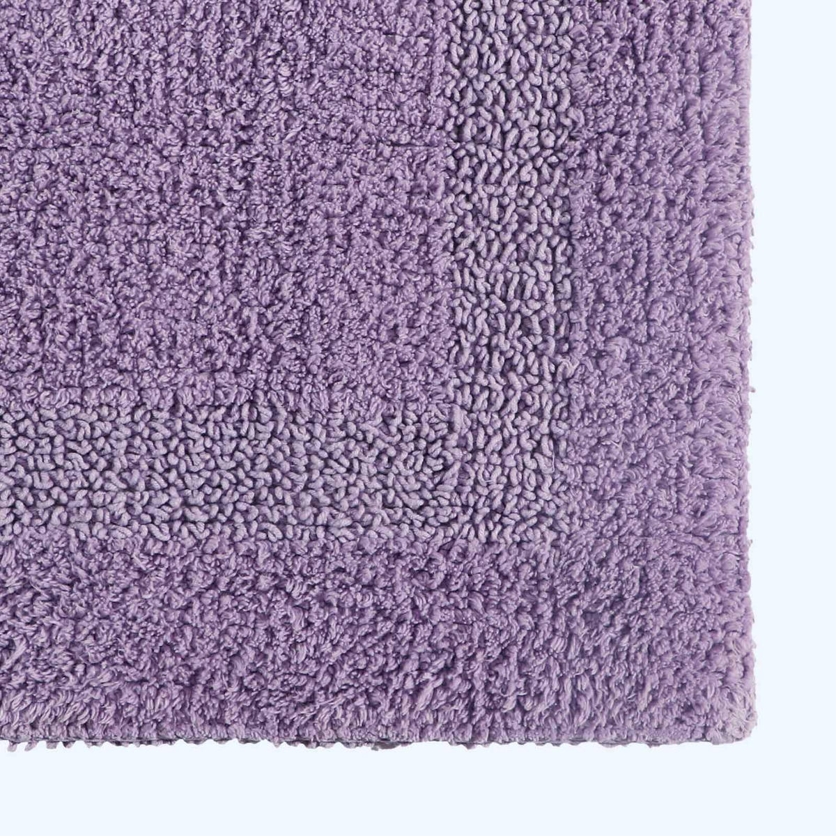 BADGARNITUR 2-tlg. Badematte & WC-Vorleger, 100% Baumwolle - Flieder, Textil (80/50cm) - Homescapes
