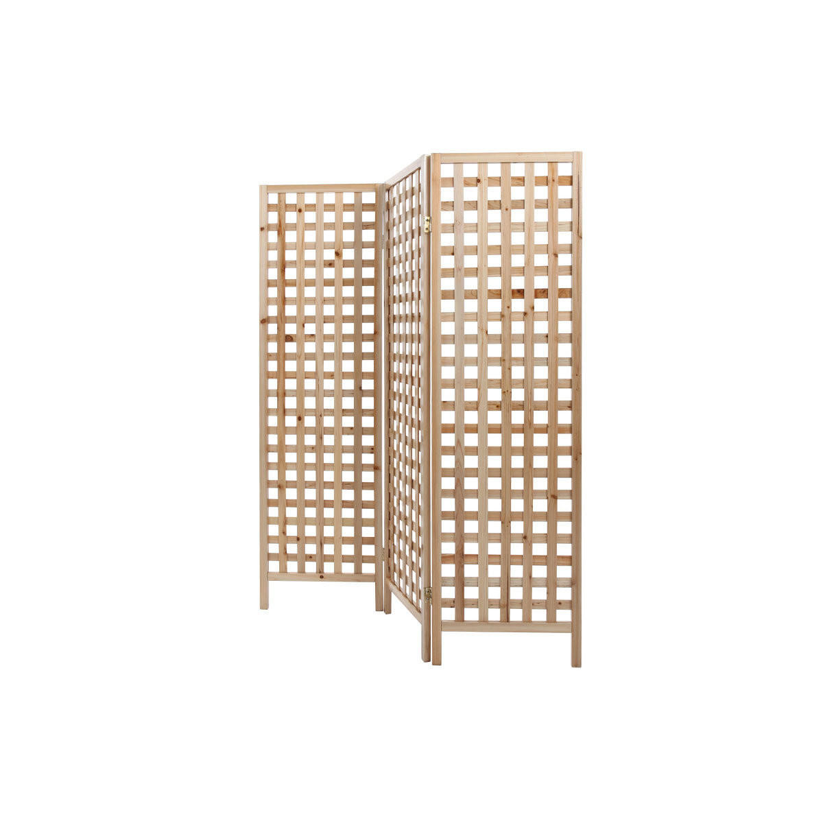 PARAVENT Holz Natur AKKIKO - Naturfarben, Holz (2/150/133.5cm) - Miliboo
