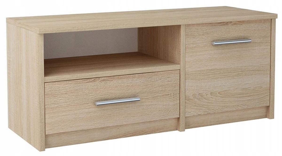 FERNSEHKOMMODE BODO 1D1S Sonoma Eiche 98/35/42 cm - Sonoma Eiche, Holzwerkstoff (98/42/35cm) - Matkam Möbel