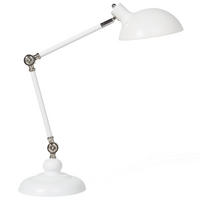 SCHREIBTISCHLAMPE Meramec 19/19/80 cm - Weiß, Metall (19/19/80cm) - Beliani