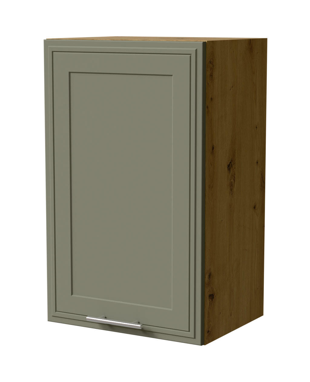 HÄNGESCHRANK Salo W2/45 Eiche Artisan / Reed Green Matt 45 / 32,5 / 72cm - Eiche Artisan/Grün, Holz/Holzwerkstoff (45/72/32.5cm) - Feldmann-Wohnen