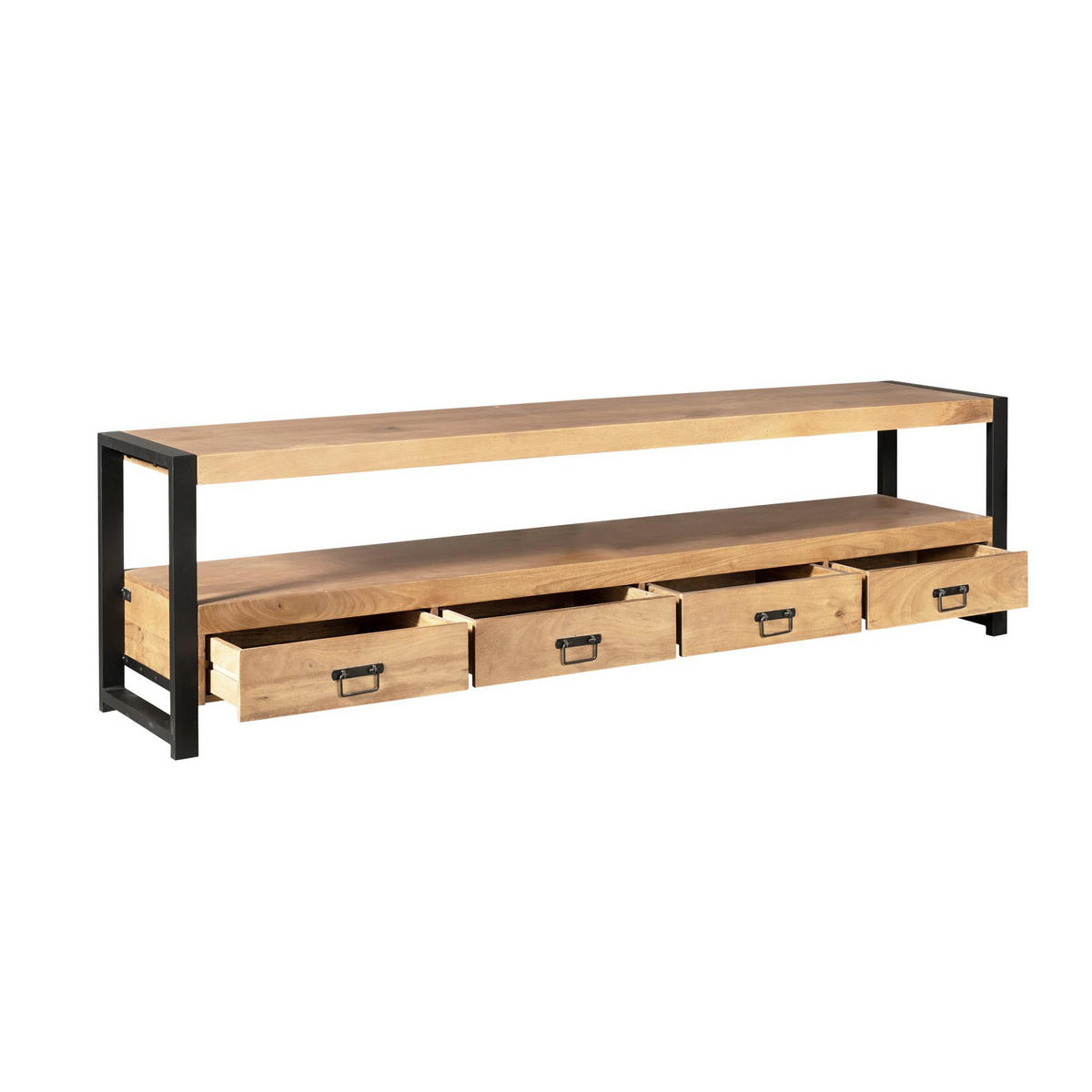 TV-MÖBEL Britt Braun 45/180/60 cm - Braun, Holz (180/60/45cm) - Starfurn