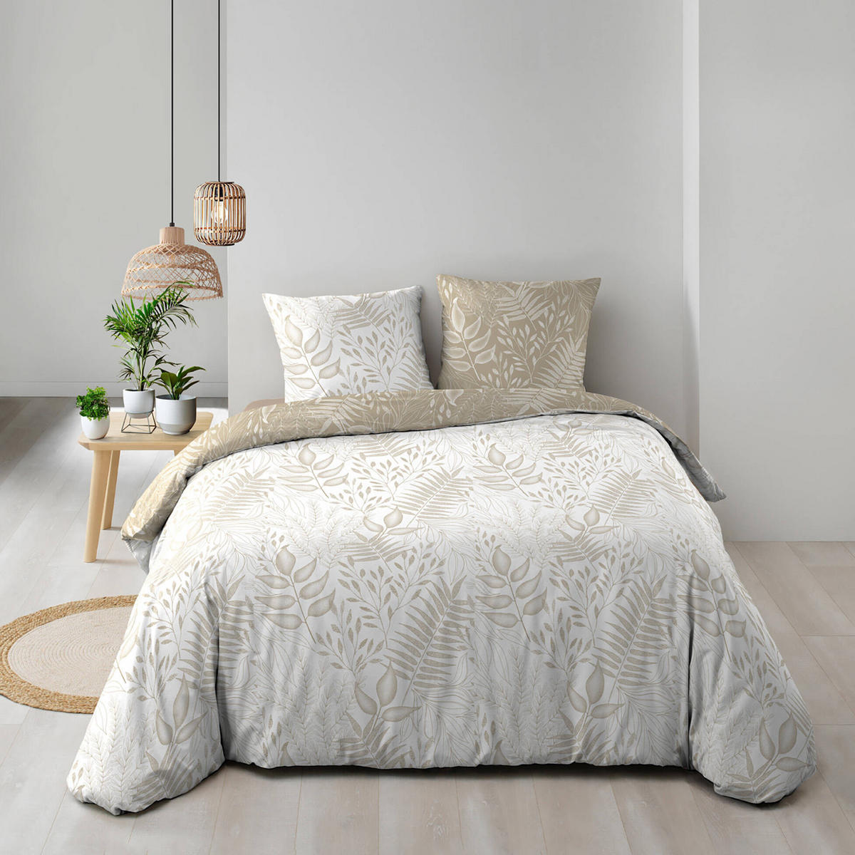 BETTWÄSCHE Cassia 240/220 cm - Beige, Naturmaterialen (220/240cm) - Douceur d´intérieur