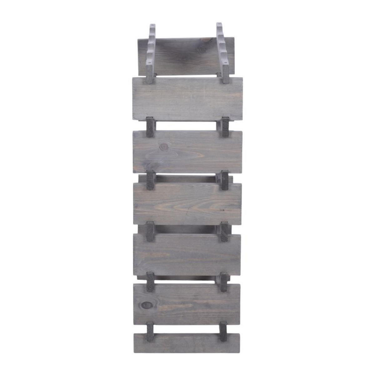 WEINREGAL VINOTECA FLEX PRO HxBxT 79x46x28cm 24 Flaschen auf 6 Ebenen Grau - Grau, Holz (46/79/28cm) - PROREGAL
