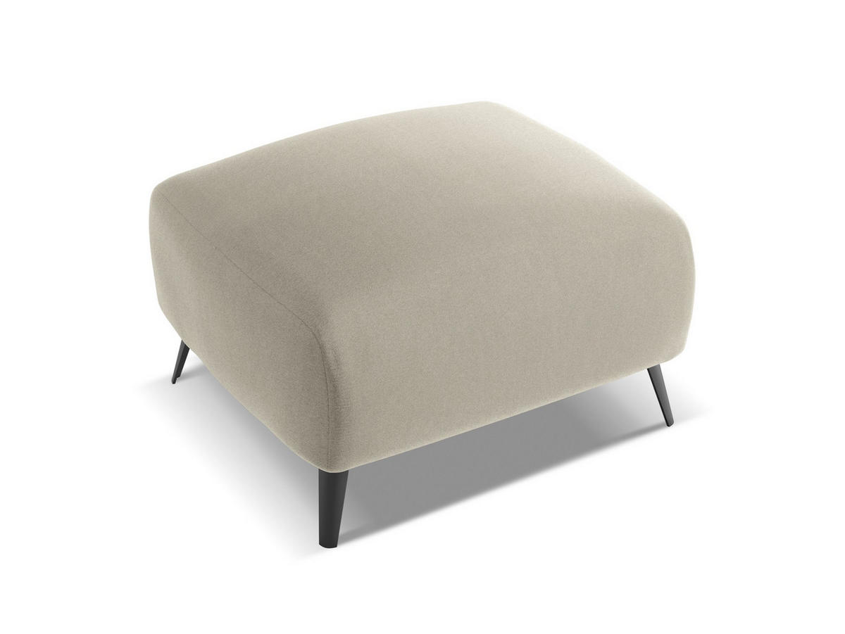 ECKSOFA mit Schlaffunktion Strukturstoff Stoff Blau - Blau/Schwarz, Kunststoff/Textil (240/148cm) - Makamii