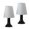 TISCHLEUCHTE Naumov (2er-Set) - Schwarz, Kunststoff (24.5/9/13cm) - Nettlife