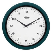 WANDUHR Clarrisse Ø 28 cm - Schwarz, Kunststoff (28/28/5.7cm) - Atmosphera Createur d´interieur