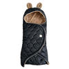 BABYSCHALENWRAP Recy Small, black/light brown - Schwarz/Braun, Textil (32/7/77cm) - Kaiserbaby