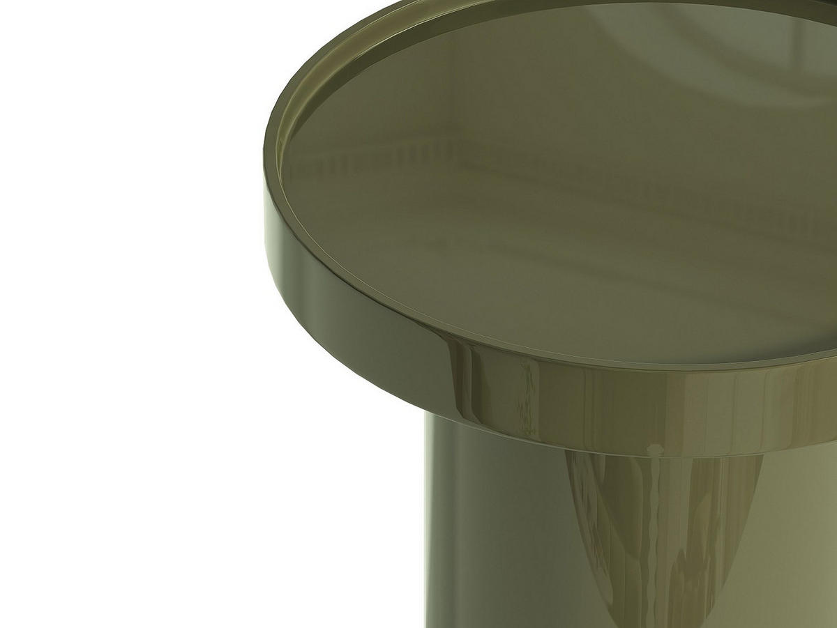 BEISTELLTISCH - 40cm x 40cm - MDF - khaki - SYBEVA - Grün, Holz (40/40/50.5cm) - Vente-Unique