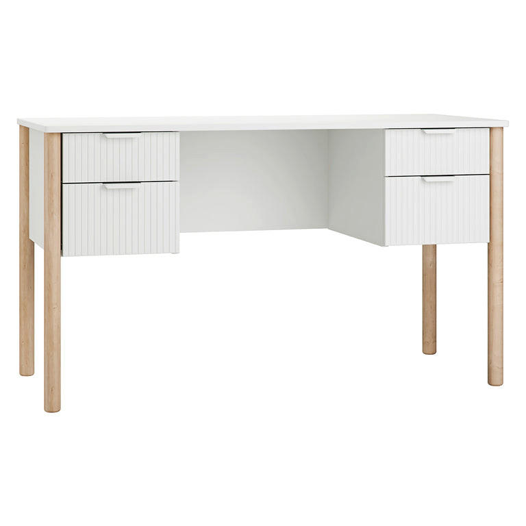 PISAĆI STOL Miloo Bijeli - bijela, drvni materijal (62.5/125/75cm) - Petits-meubles