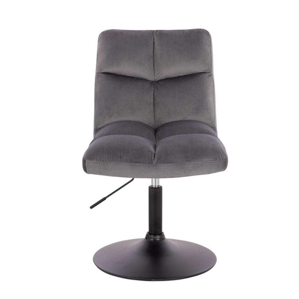 BARHOCKER höhenverstellbar 4er Set ACE - Samt Hellgrau - Hellgrau, Textil/Metall (47/81/63cm) - Home Deluxe